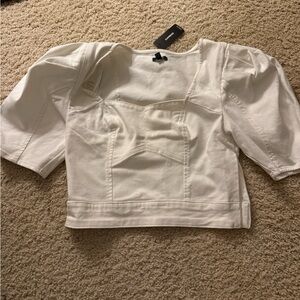 Express Cream Top with Elegant Design